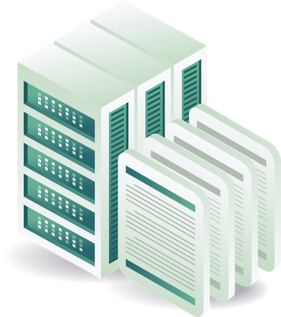 Server database  Illustration