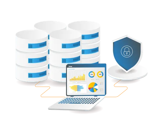 Server database security analysis  Illustration