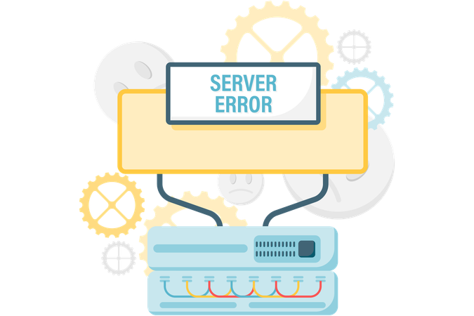 Server error  Illustration