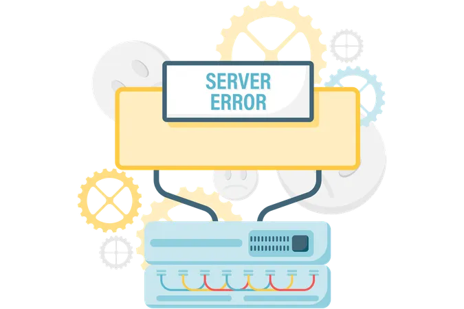 Server error  Illustration