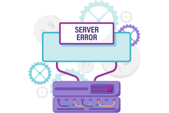 Server error  Illustration