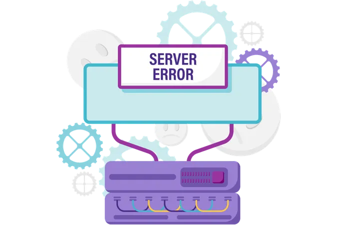 Server error  Illustration