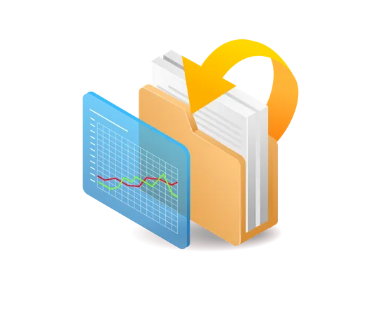 Server folder data analysis Illustration
