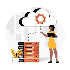Cloud Data Center Illustration Pack