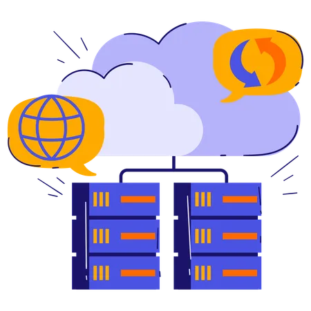 Server management  Illustration