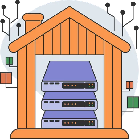 Server management is done in company  Illustration