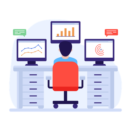 Server monitoring  Illustration