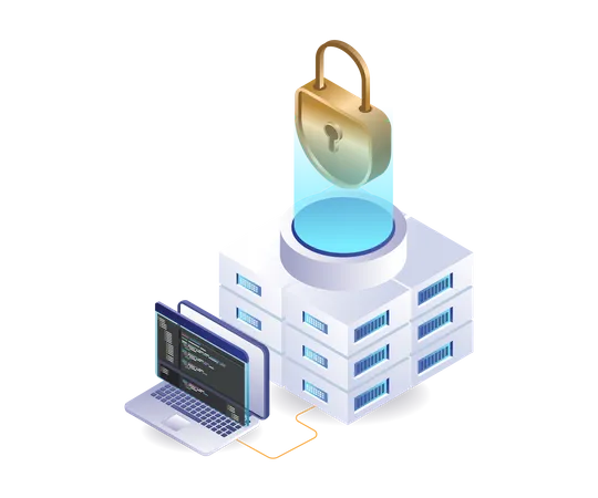 Server programmer language security Illustration