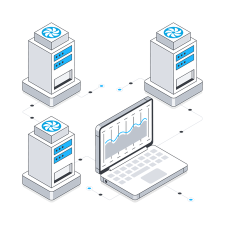 Server Room  Illustration