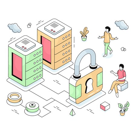 Server Security  Illustration