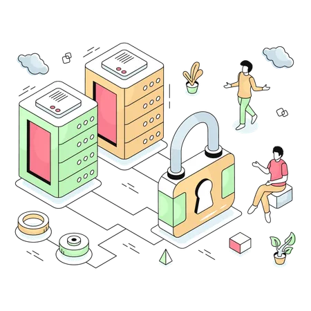 Server Security  Illustration