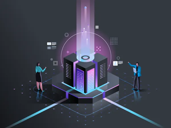 Servertechnologie  Illustration