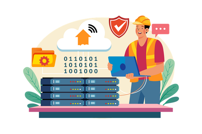 Server Under Maintenance  Illustration