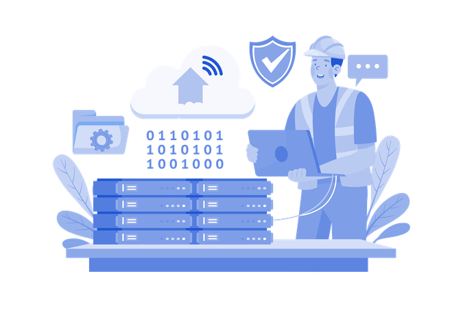 Server Under Maintenance  Illustration