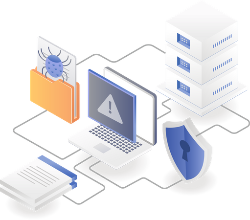 Server vulnerability analysis  Illustration