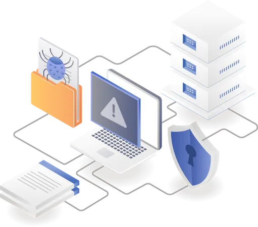 Server vulnerability analysis  Illustration