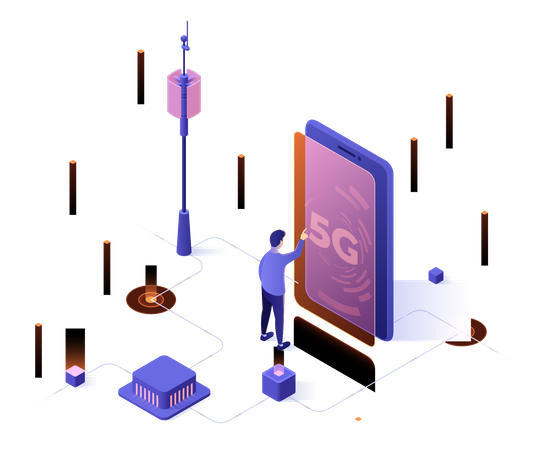 Service 5G  Illustration