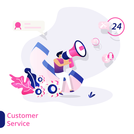 Service client  Illustration