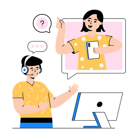 Service client  Illustration
