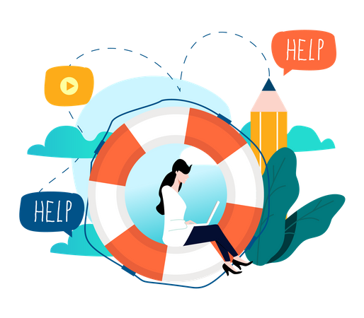 Service client  Illustration