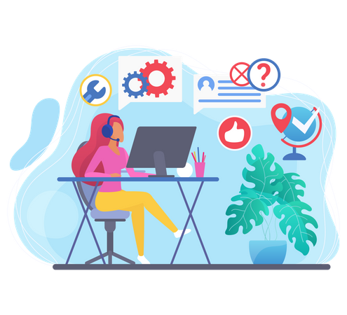 Service client  Illustration
