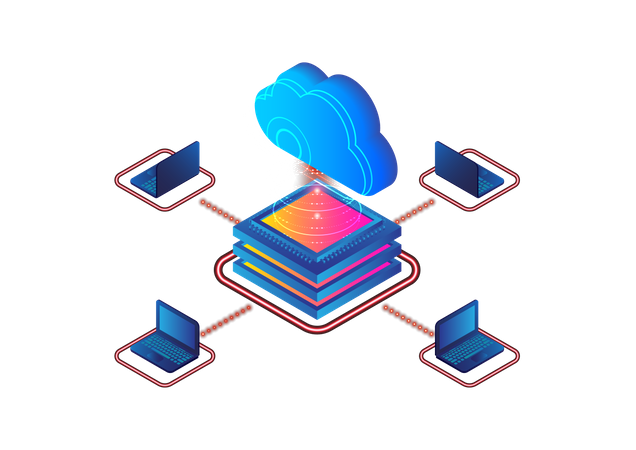 Service cloud  Illustration