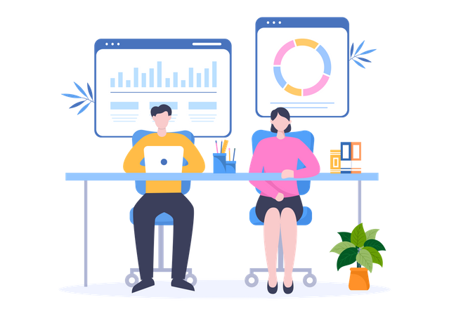 Service de conseil aux entreprises  Illustration