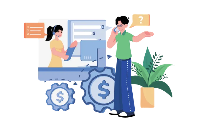 Service de conseil financier  Illustration