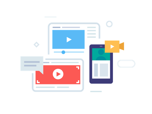 Service de diffusion en continu  Illustration