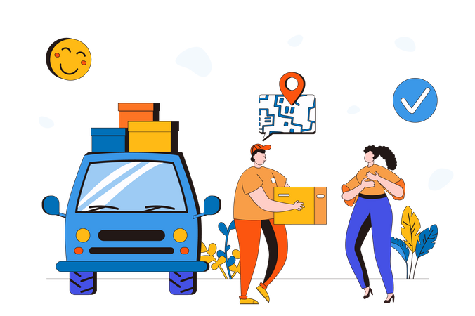 Service de livraison  Illustration