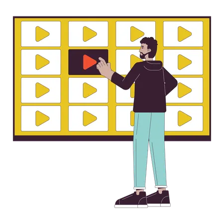 Service de vidéo en streaming  Illustration