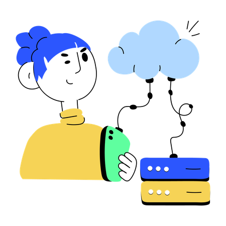 Service d'hébergement cloud  Illustration