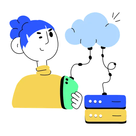 Service d'hébergement cloud  Illustration