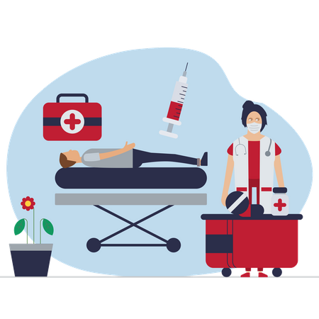 Service médical  Illustration