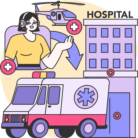 Service médical d'urgence  Illustration