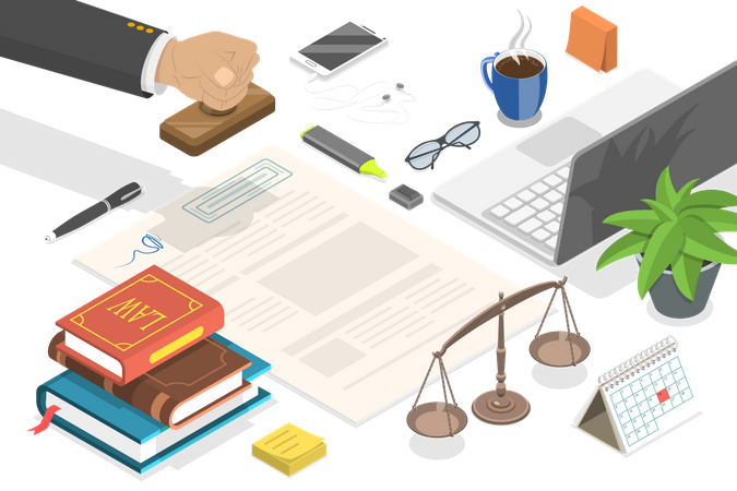 Service notarial et conseils juridiques  Illustration