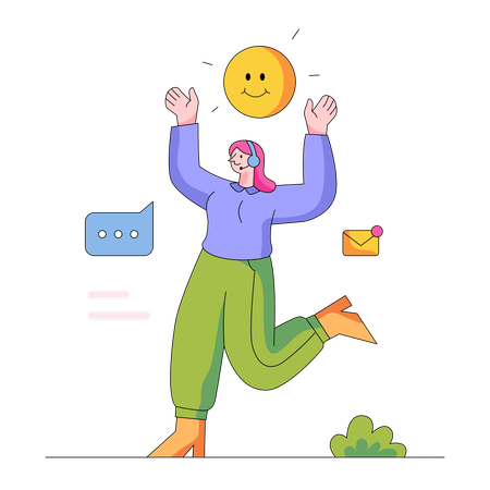 Service with Smile  Illustration
