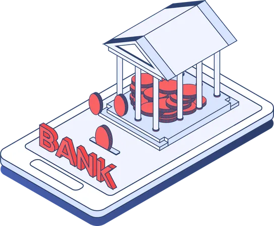 Les services bancaires mobiles  Illustration