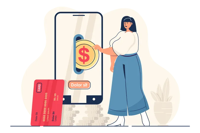 Les services bancaires mobiles  Illustration