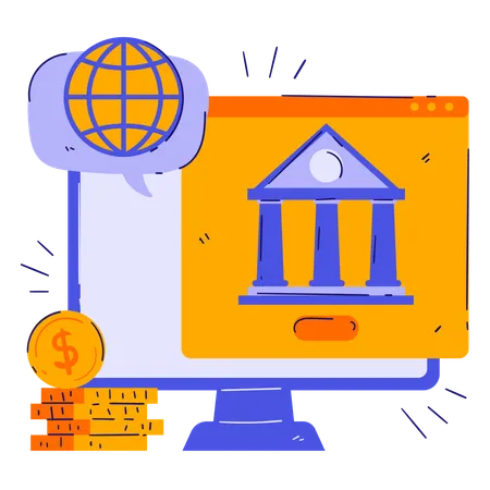 Services bancaires sur Internet  Illustration