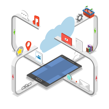 Services cloud  Illustration