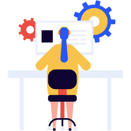 Services de centre d'appels  Illustration
