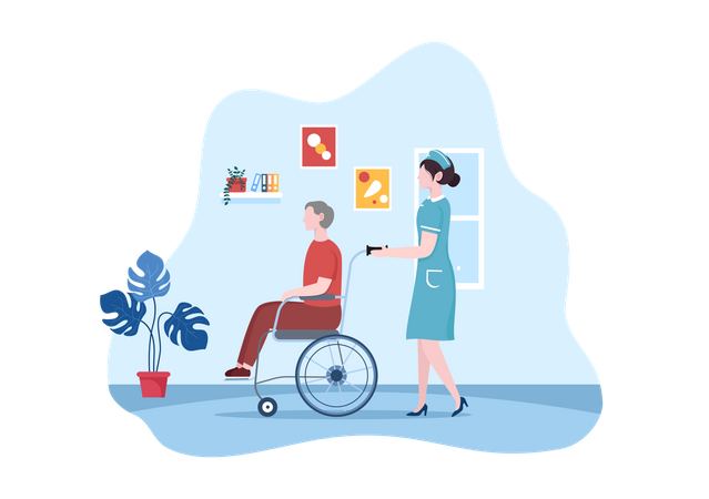 Services de soins aux personnes âgées  Illustration