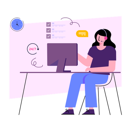 Servicio al Cliente  Ilustración