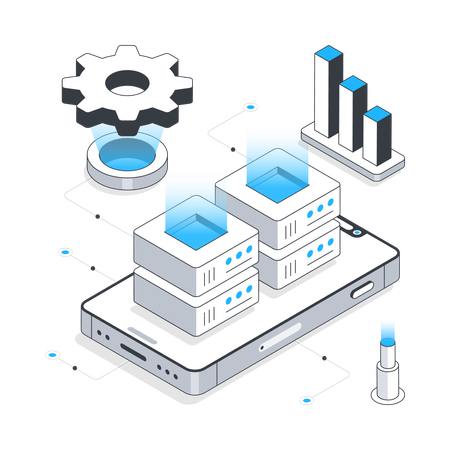 Servicio de datos web  Ilustración