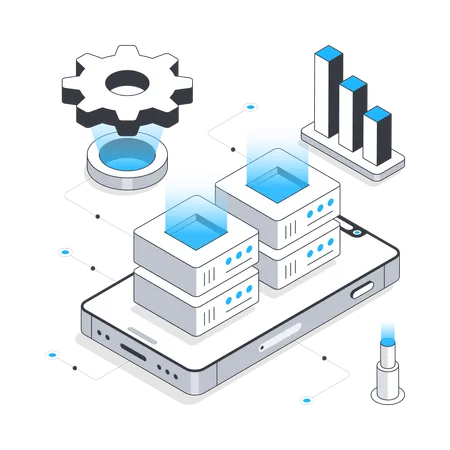 Servicio de datos web  Ilustración