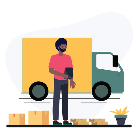 Servicio de entrega  Ilustración