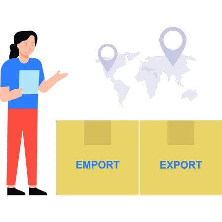 Servicio de importacion exportacion  Ilustración