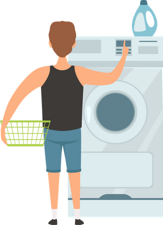 Servicio de lavandería  Ilustración