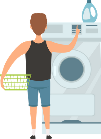 Servicio de lavandería  Ilustración